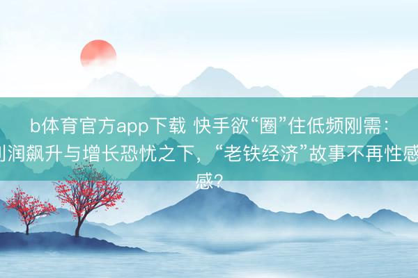 b体育官方app下载 快手欲“圈”住低频刚需：利润飙升与增长恐忧之下，“老铁经济”故事不再性感？