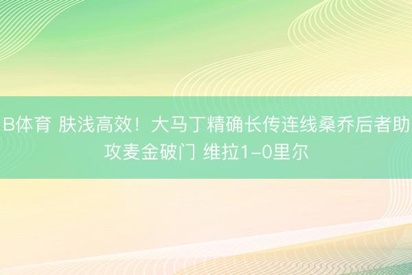 B体育 肤浅高效！大马丁精确长传连线桑乔后者助攻麦金破门 维拉1-0里尔